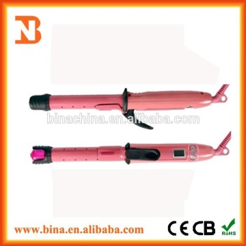2015 New design rotating steam hair curler curling iron as seen on tv
