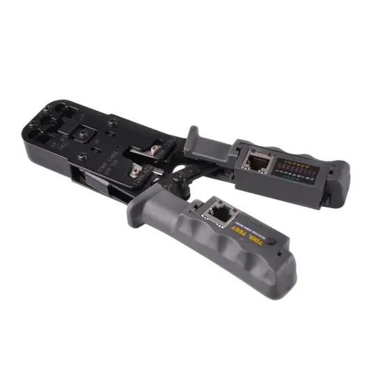 Comprehensive Network Installation Tool: Multi-functional Wire Cutter, Crimper, and Plier for RJ45, RJ12, and RJ11 Plugs