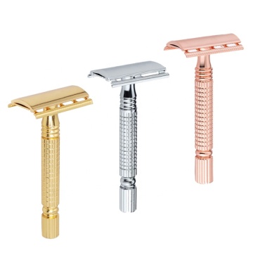 Factory Direct 3 Color Metal Safety Razor in Gold and Rose Gold at Affordable Prices