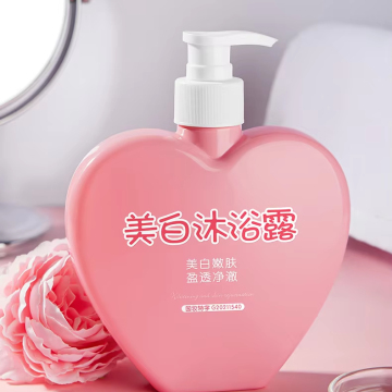 Nicotinamide Shower Gel Body Wash - Refreshing Rose and Milk Scent for Brightening Skin