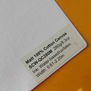 Customizable Printing Canvas Rolls for Advertising: 110g to 600g in Polyester or Cotton