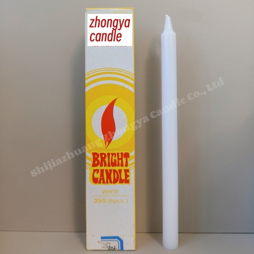 wholesale gift and craft white candle Yellow Box
