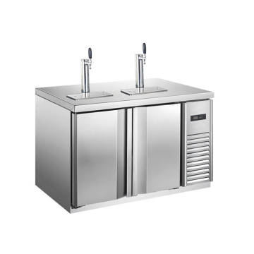 55" Beer Kegerator Cooler - 2 Door Beer Fridge for Craft Beer Dispenser