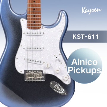 KST-611 S-S-S white pearl pickguard Electric guitar