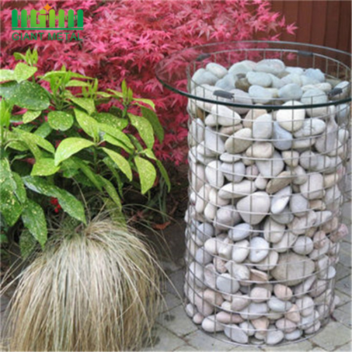 Garden welded gabion retaining wall stone fence