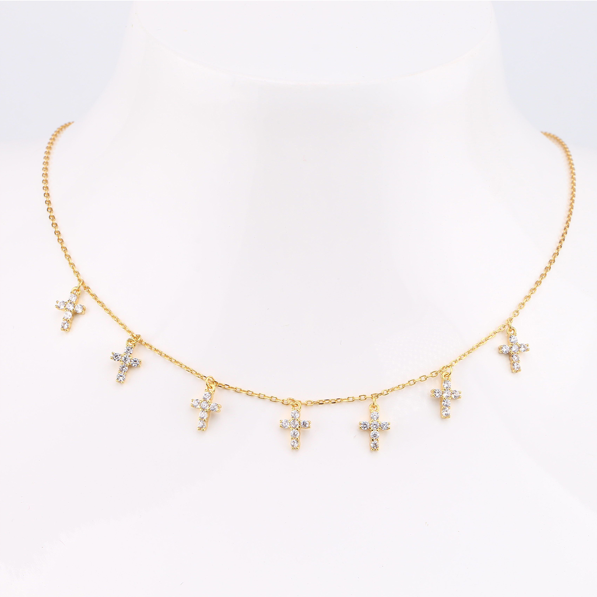 Clavicle Chain S925 silver zircon necklace