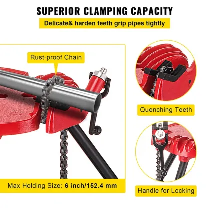 Fractal Yoke Tripod Pipe Stand for 1/8"-6" Pipes