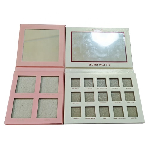 Pearl effect eye shadow palette paper packaging box