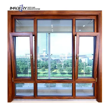 Customized Modern Tempered Glass Soundproof Tilt and Turn Window