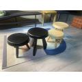 European simple indoor and outdoor natural wood stool