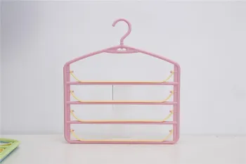 4 Tier Swinging Arm Plastic Slack Hanger