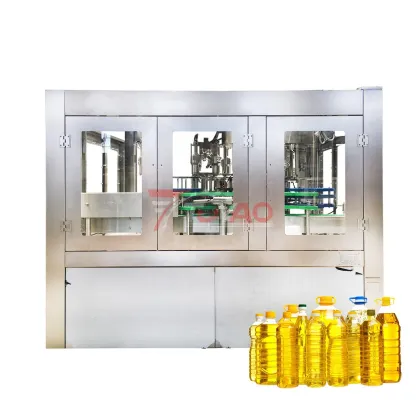 Edible Oil Filling Machine: Rotary Load Cell Weighing Olive Oil Filling Machine