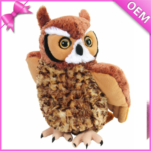 Wholesale Super Soft Owl Realistic Stuffed Cuddly Plush Owl