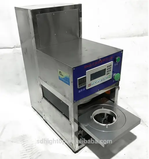 Automatic ice cream plastic cup/coffee paper cup/milk tea cup sealing machine