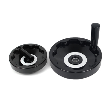 Foldable Black Lathe Handwheel 25*300mm Bakelite Industrial Keyway Handle