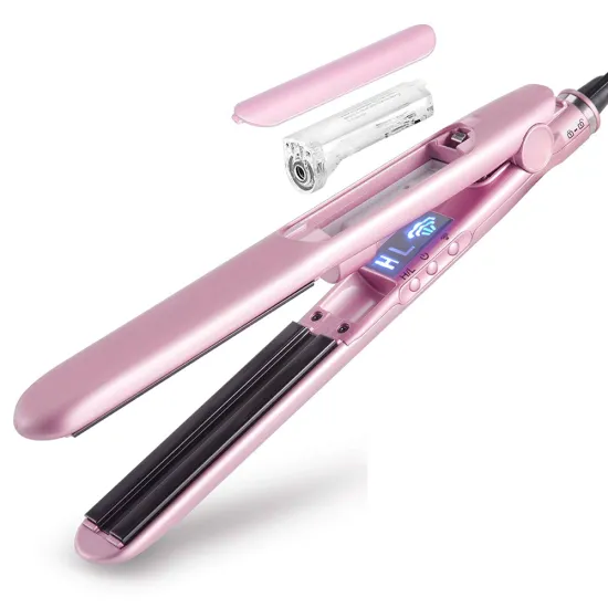 Private Label Professional High Quality Steam Straightener Hair Ceramic PTC Heating Plate Flat Iron