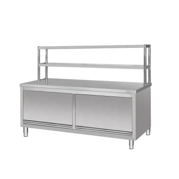 RUITAI Commercial Stainless Steel Kitchen Workbench Table with Shelves