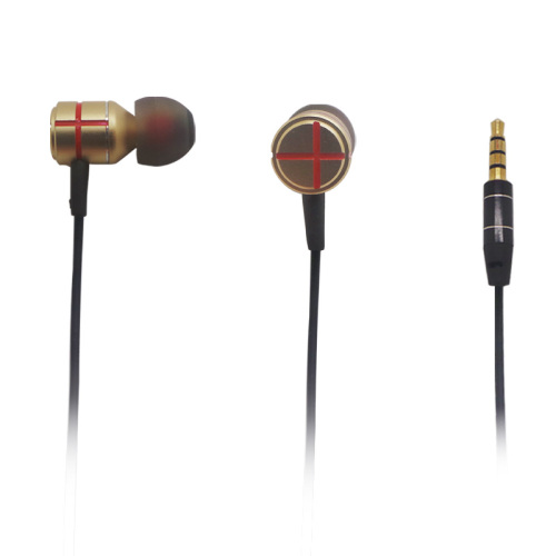 Stereo Bass Logam Earphone Seluler Di Headphone Telinga