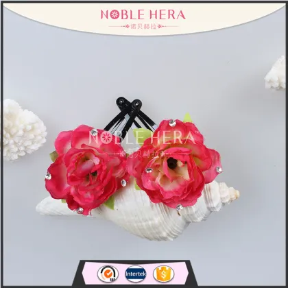 Fashion Cute Fabric Flower Hair Clips Baby Girl Hairpins Children Hair Accessories