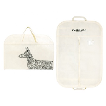 Small Reusable Non Woven Jacket Dust Protector Bag with Handles