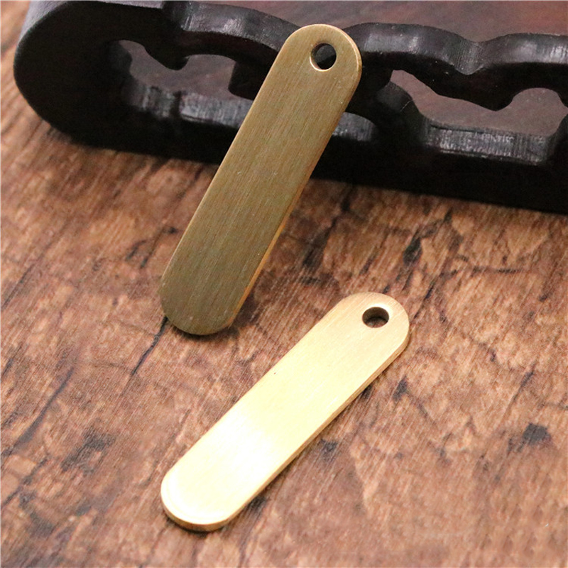 DIY leather craft car key ring plate telephone No. hand carving wolid brass label 3pcs/lot