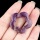 Amethyst 30mm Hollow Plum Blossom Pendant & Ornament for Home Decoration Handmade Craved Stone Solar