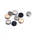 50pcs/lot metal round zinc alloy bell stoppers cord ends lock 2 hole for 3-4mm bungee cord silver black gold BELL-004 free ship