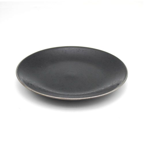 piastra in ceramica in stile vintage set di piastra in ceramica nera lavastoviglie
