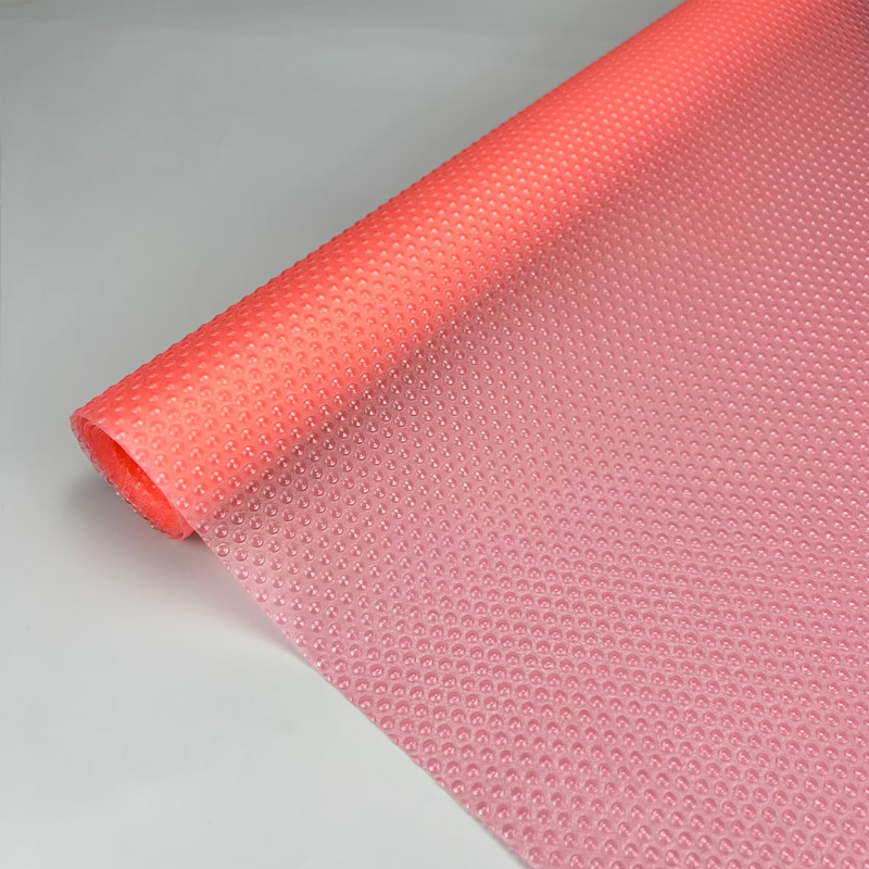 Punctate pattern red Non-Adhesive Cupboard Pad