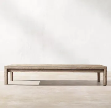 Hot Sale Outdoor Garden Teak Rectangular Coffee Table Set