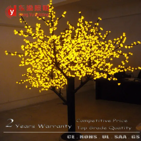 8 foot yellow light 2304 leds light cherry blossom christmas twig tree lights