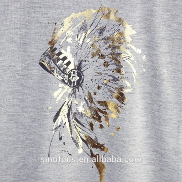 Metallic full heat transfer foil for PU PVC leather gold&silver foil hot stamping foil used on clothing