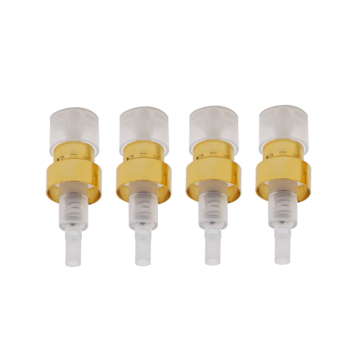 Gold Pump Spray With Plastic Transparent Actuator Fea13mm