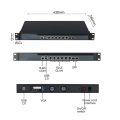 Pelayan firewall optik 1U6lan 2fiber
