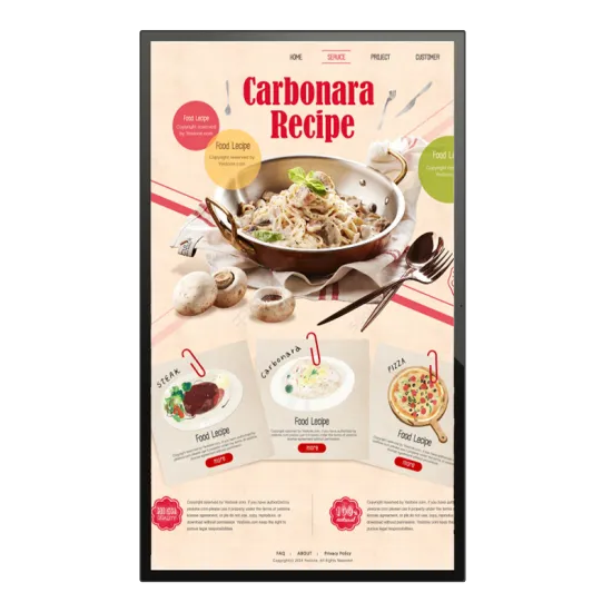 Full HD 55" with hot touch screen