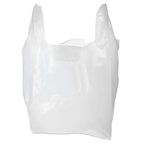 Plastic vest handle carrier shopping packaging bag