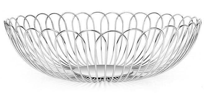 OEM Kitchen Decoration Stainless Steel Fruit Storage Basket