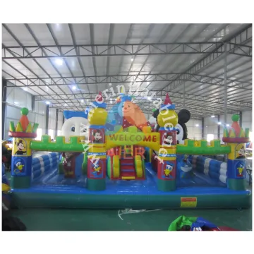2016 Aier Cartoon Mickey mouse Inflatable Funland For Commercial Hire/inflatable mickey mouse jumping bouncy castle