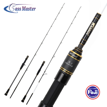 Bassmaster Wholesale Carbon Slow Jigging Fishing Rod - 2 Sections Saltwater Spinning Rod