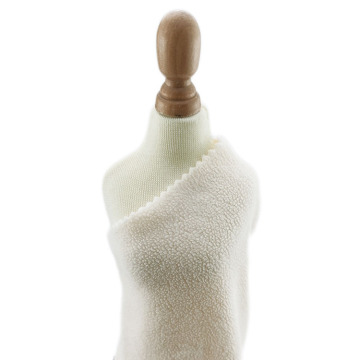 polar fleece with double brushed fabric