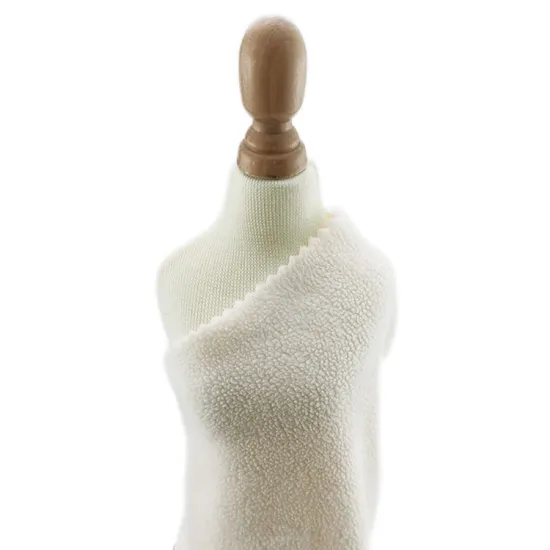 polar fleece with double brushed fabric