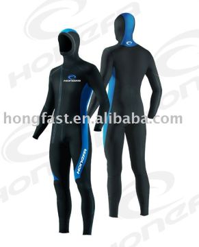 4/5mm SBR SCR CR neoprene long sleeves diving wetsuit for men