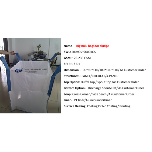 Big Bulk bags for sludge