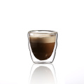 wholesale borosilicate heat resistant double wall glass tea coffee milk cup mug