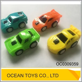 Newest miniature colorful non toxic plastic pullback cars OC0309359