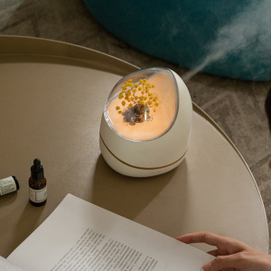Portable led flower aroma scented diffuser