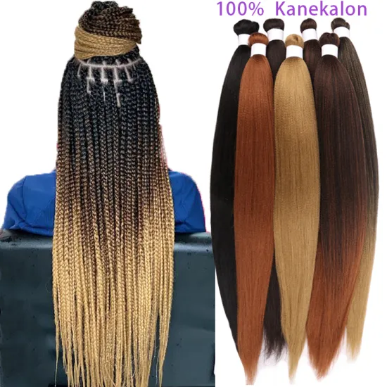Juliana Wholesale Free Sample Synthetic Private Label Bulk Pre-Stretched Stretched Braiding Hair Pre Stretch