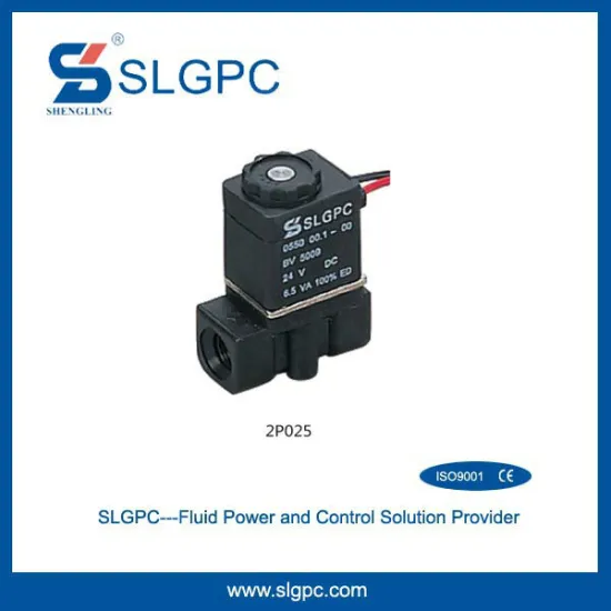 Two position two way water platic solenoid valve 2P025