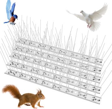 Durable Pigeon Repeller: Stainless Steel Caltrops Spike Kit for Outdoor Anti-Bird Spikes