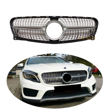 مصب المصد الأمامي على طراز الماس لفئة Mercedes-Benz GLA X156 2017-2019 GLA180 GLA200 GLA250